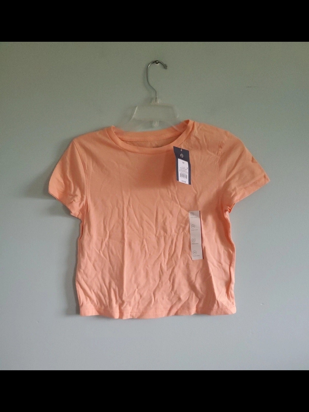 Universal Thread Peach Short-Sleeve Crop Top